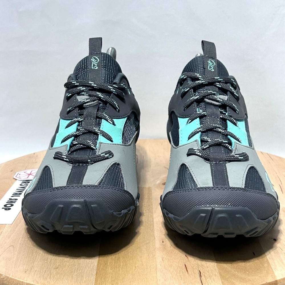 Giro Petra MTB Mountain Bike Womens Gray Teal Cycling Shoes - Size 9.75 & 42 EUR - Picture 3 of 12